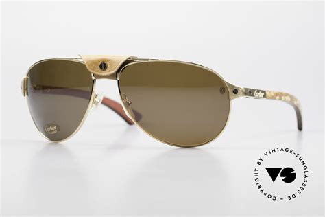 cartier santos dumont sunglasses wood.